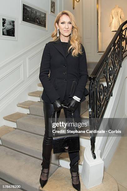 Celine Dion attends the Christian Dior Haute Couture Fall/Winter 2016-2017 show as part of Paris Fashion Week on July 4, 2016 in Paris, France.