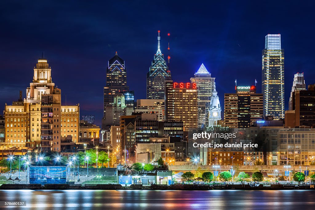 Philadelphia skyline, Pennsylvania, America