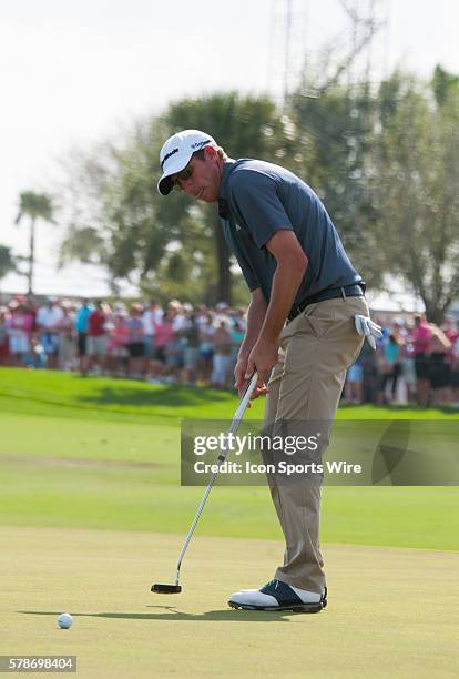 Jim Herman - Florida, swings in on the 18th Hole in the Third round of The Honda Classic at PGA National Resort & Spa - Champion Course in Palm Beach...