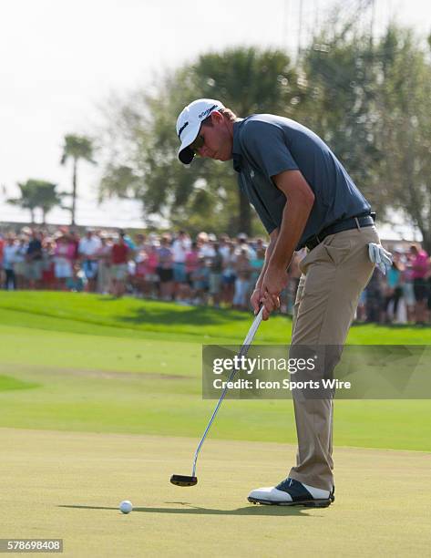 Jim Herman - Florida, swings in on the 18th Hole in the Third round of The Honda Classic at PGA National Resort & Spa - Champion Course in Palm Beach...