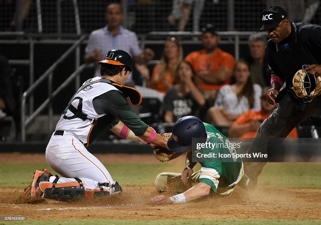 NCAA BASEBALL: APR 21 Notre Dame at Miami