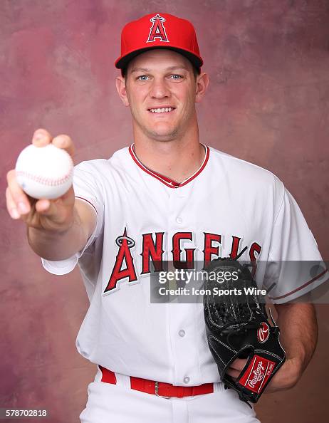 Ted Rucinski Angels Pitcher Drew Rucinski poses for a portrait during the Los ...