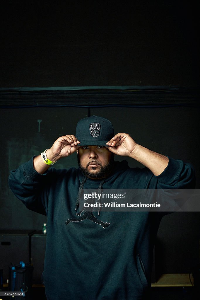 Dalek Rapper Rapper Dalek is photographed for Self Assignment on April 30, 2015 in ...