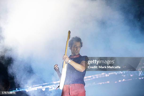 Albert Hammond Jr. Of The Strokes performs during Splendour in the Grass 2016 on July 22, 2016 in Byron Bay, Australia.