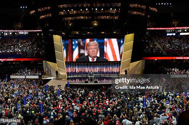 Walt Disney Television via Getty Images NEWS - 7/21/16 - Coverage of the 2016 Republican National Convention from the Quicken Loans Arena in...