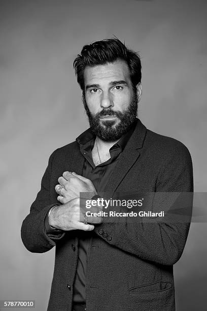 Actor Edoardo Leo is photographed for for Self Assignment on July 2, 2016 in Taormina, Italy.