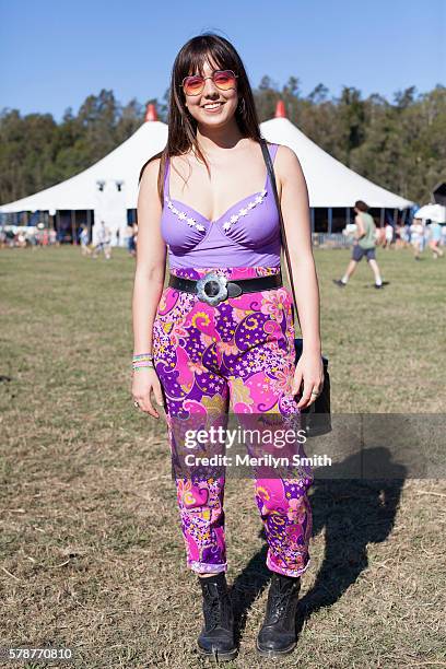 Jasmine Pirovice during Splendour in the Grass 2016 on July 22, 2016 in Byron Bay, Australia.