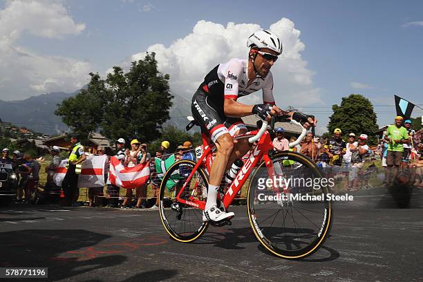 Haimar Zubeldia of Spain and Trek-Segafredo during the 17km Individual Time Trial stage eighteen of Le Tour de France from Sallanches to Megeve on...