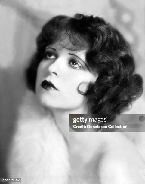 Actress Clara Bow poses for a Paramount Pictures publicity still circa 1927 in Los Angeles, California.