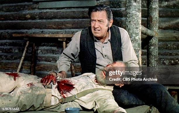Theatrical movie originally released June 21, 1972. The film directed by Daniel Mann. Pictured left to right, William Holden and Arthur Hunnicutt ....