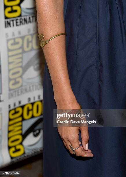 Actress Tamara Taylor attends Comic-Con International 2016 "Bones" press line at Hilton Bayfront on July 22, 2016 in San Diego, California.