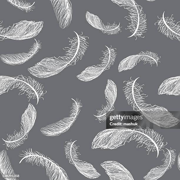 feather - falling feathers stock illustrations