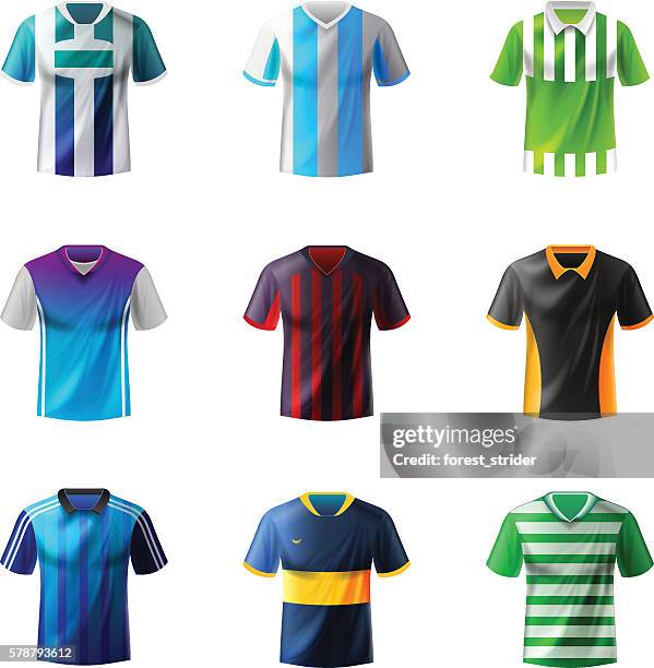 einheitliche fußball - uniform stock-grafiken, -clipart, -cartoons und -symbole