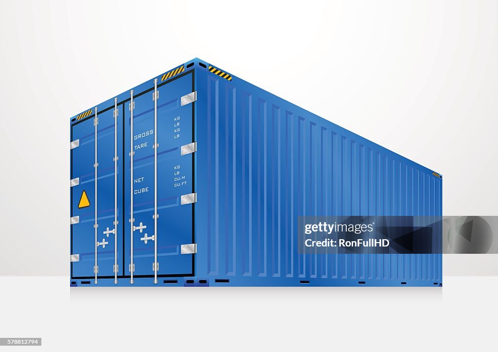 Cargo Container Vector High-Res Vector Graphic - Getty Images