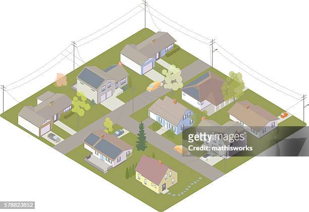 electric utility customers - electricity pylon stock illustrations