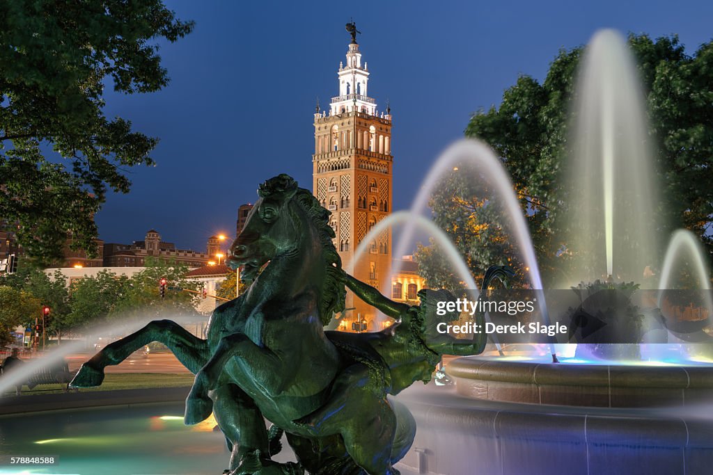 Country Club Plaza at the blue hour