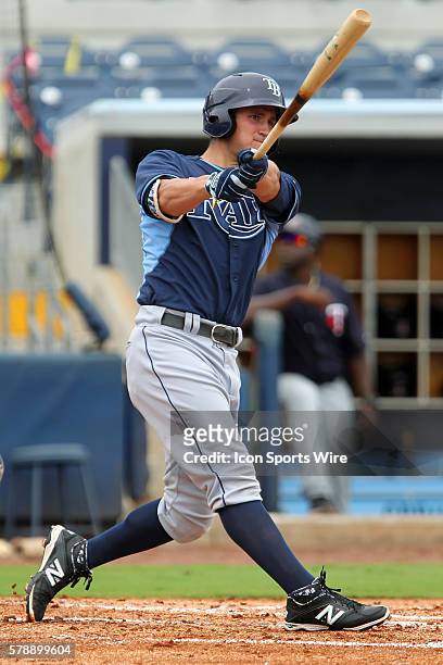 Rays batter Nick Ciuffo during the Florida Instructional League game between the Twins and the Rays at Charlotte Sports Park in Port Charlotte,...