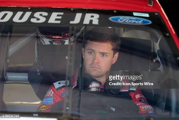 Sprint Cup Series Ricky Stenhouse Jr driver of the Cargill Wegman's Fusion Ford during practice for Camping World RV Sales 301 at New Hampshire Motor...