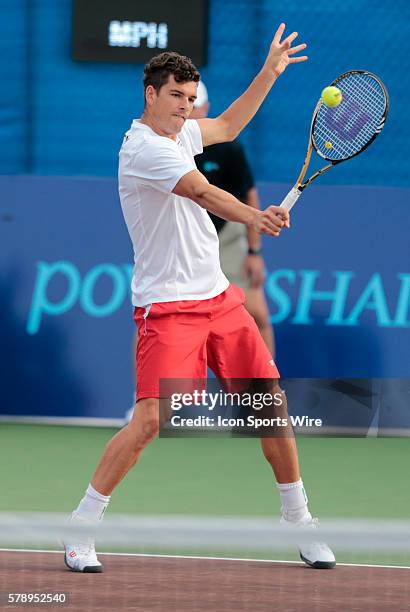 Philadelphia Freedoms Frank Dancevic. The Boston Lobsters met the Philadelphia Freedoms in a World Team Tennis match at Boston Lobsters Tennis Center...