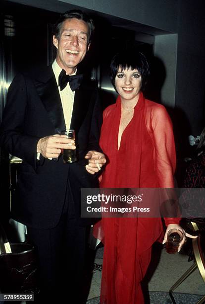 Liza Minnelli with designer Halston circa 1978 in New York City.