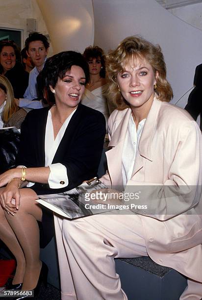 Liza Minnelli and Kathleen Turner circa 1987 in New York City.