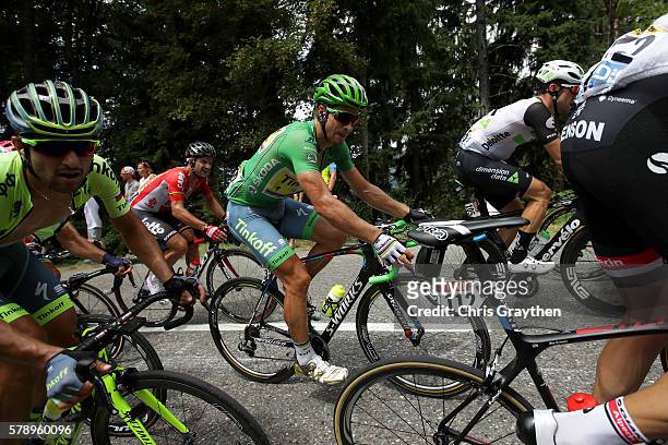 Peter Sagan of Slovakia riding for Tinkoff rides in the peloton during stage ninteen of the 2016 Le Tour de France, a 146km stage from Albertville to...