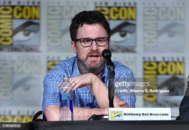 Writer Anthony Del Broccolo attends the Inside "The Big Bang Theory" Writers' Room during Comic-Con International 2016 at San Diego Convention Center...