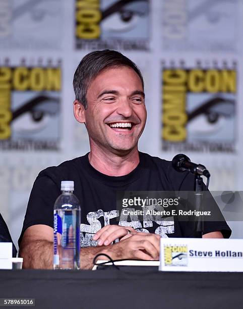 Writer Steve Holland attends the Inside "The Big Bang Theory" Writers' Room during Comic-Con International 2016 at San Diego Convention Center on...