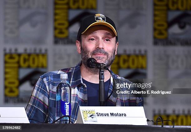 Writer/producer Steven Molaro attends the Inside "The Big Bang Theory" Writers' Room during Comic-Con International 2016 at San Diego Convention...