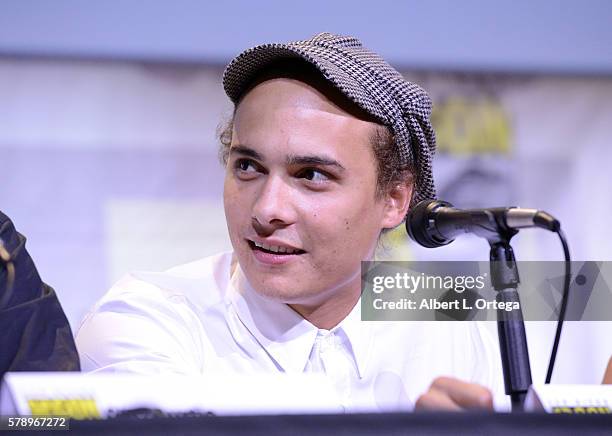 Actor Frank Dillane attends AMC's "Fear The Walking Dead" Panel during Comic-Con International 2016 at San Diego Convention Center on July 22, 2016...