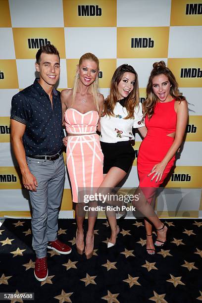 Actors Cody Linley, Tara Reid, Masiela Lusha and Ryan Newman of Sharknado attend the IMDb Yacht at San Diego Comic-Con 2016: Day Two at The IMDb...