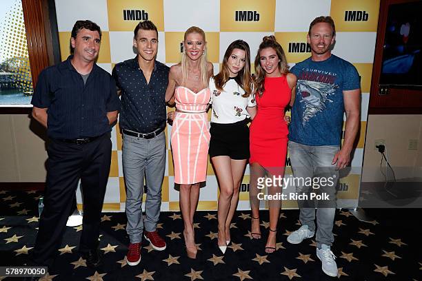 Director Anthony Ferrante, actors Cody Linley, Tara Reid, Masiela Lusha, Ryan Newman and Ian Ziering of Sharknado attend the IMDb Yacht at San Diego...