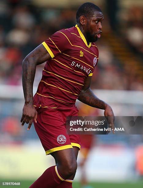 Jay Emmanuel-Thomas of Queens Park Rangers during the Pre-Season Friendly match between Wycombe Wanderers and Queens Park Rangers at Adams Park on...