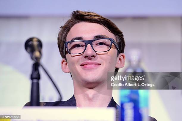 Actor Isaac Hempstead Wright attends the "Game Of Thrones" panel during Comic-Con International 2016 at San Diego Convention Center on July 22, 2016...