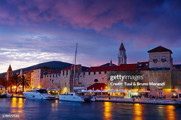 croatia, dalmatia, trogir - trogir stock-fotos und bilder