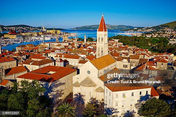 croatia, dalmatia, trogir - trogir stock-fotos und bilder