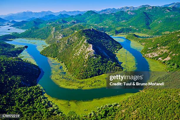 montenegro, lake skadar national park - montenegro stock-fotos und bilder