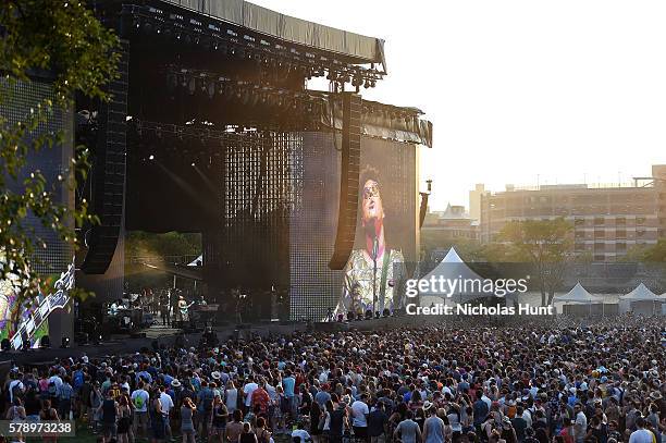 Alabama Shakes performs onstage at the 2016 Panorama NYC Festival - Day 1 at Randall's Island on July 22, 2016 in New York City.