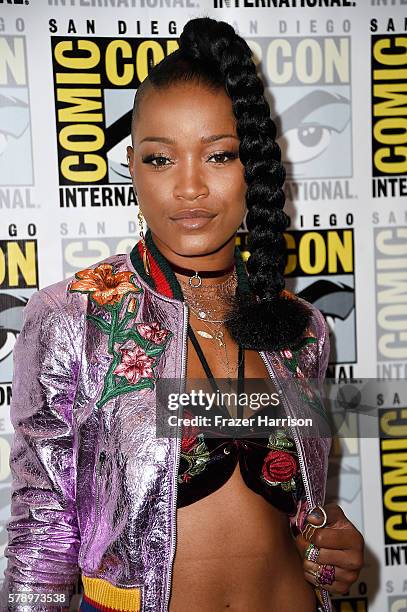 Actress Keke Palmer attends the "Scream Queens" press line during Comic-Con International at Hilton Bayfront on July 22, 2016 in San Diego,...