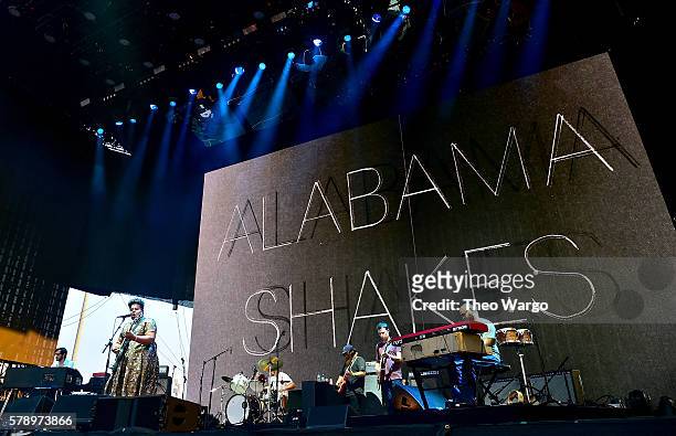 Alabama Shakes performs onstage at the 2016 Panorama NYC Festival - Day 1 at Randall's Island on July 22, 2016 in New York City.