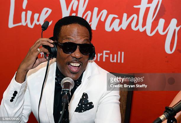 Singer Charlie Wilson attends the State Farm Color Full Lives Art Gallery during the 2016 State Farm Neighborhood Awards at Mandalay Bay Resort and...