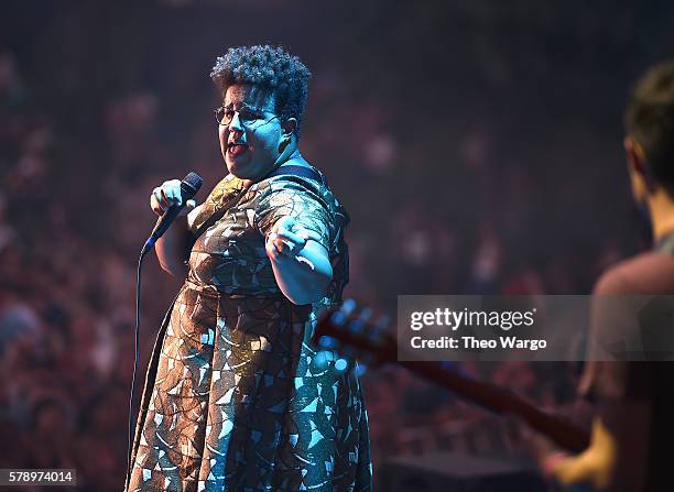 Brittany Howard of the Alabama Shakes performs onstage at the 2016 Panorama NYC Festival - Day 1 at Randall's Island on July 22, 2016 in New York...