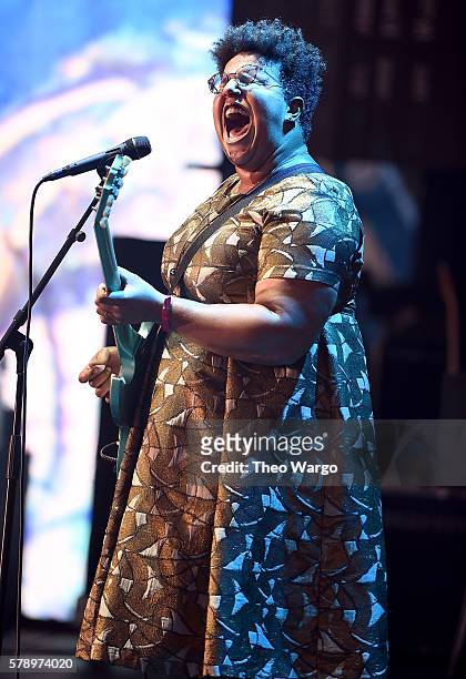 Brittany Howard of the Alabama Shakes performs onstage at the 2016 Panorama NYC Festival - Day 1 at Randall's Island on July 22, 2016 in New York...