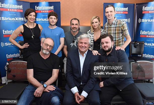 Radio personality Jessica Shaw, ctor Iwan Rheon, director Miguel Sapochnik, actress Faye Marsay, radio personality Dalton Ross and actors Liam...