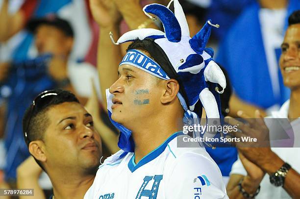 Sad Honduras fan during the FIFA international friendly match Honduras vs Israel at BBVA Compass Stadium in Houston, TX.