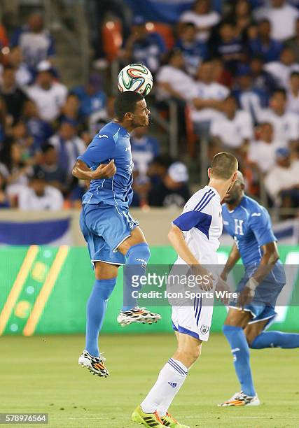 Honduras player during the FIFA International friendly soccer match, Honduras vs Israel at BBVA Compass Stadium in Houston, TX.