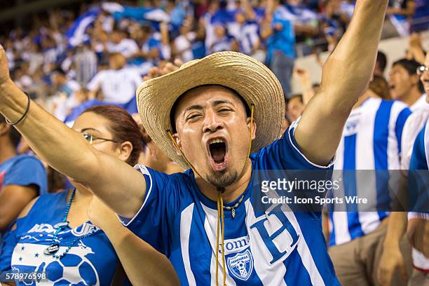 Honduras fan during the FIFA International friendly soccer match, Honduras vs Israel at BBVA Compass Stadium in Houston, TX.