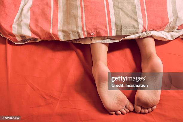 sleeping - diabetes feet stock pictures, royalty-free photos & images
