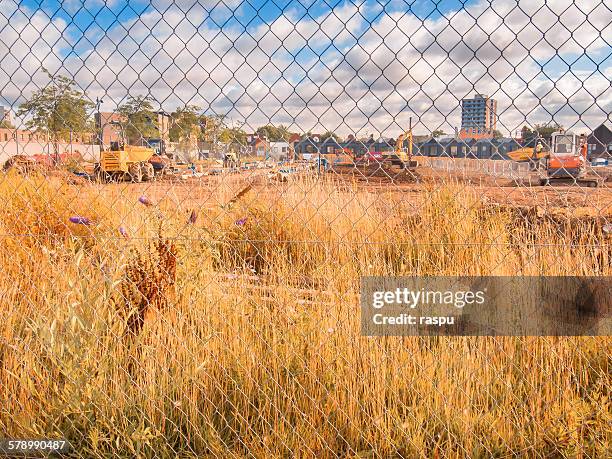 manchester, ancoats area - no trespassing segnale inglese foto e immagini stock