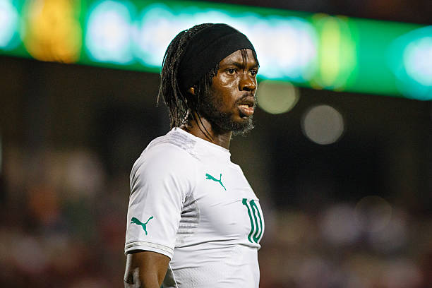 Ivory Coast forward Kouassi Gervais Yao during the international soccer friendly between the Ivory Coast and El Salvador National teams played at...